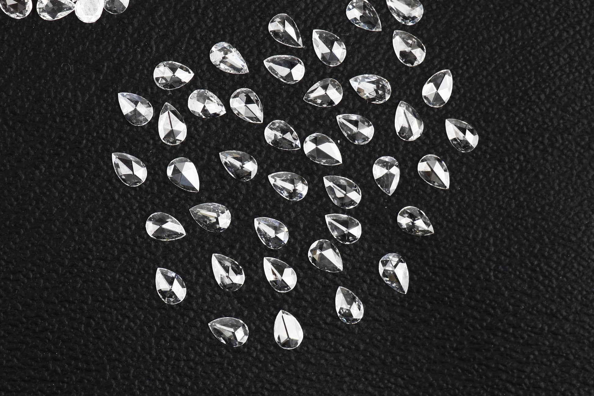 Natural Loose Pear Rose Cut White Loose Diamond Vs Clarity 
