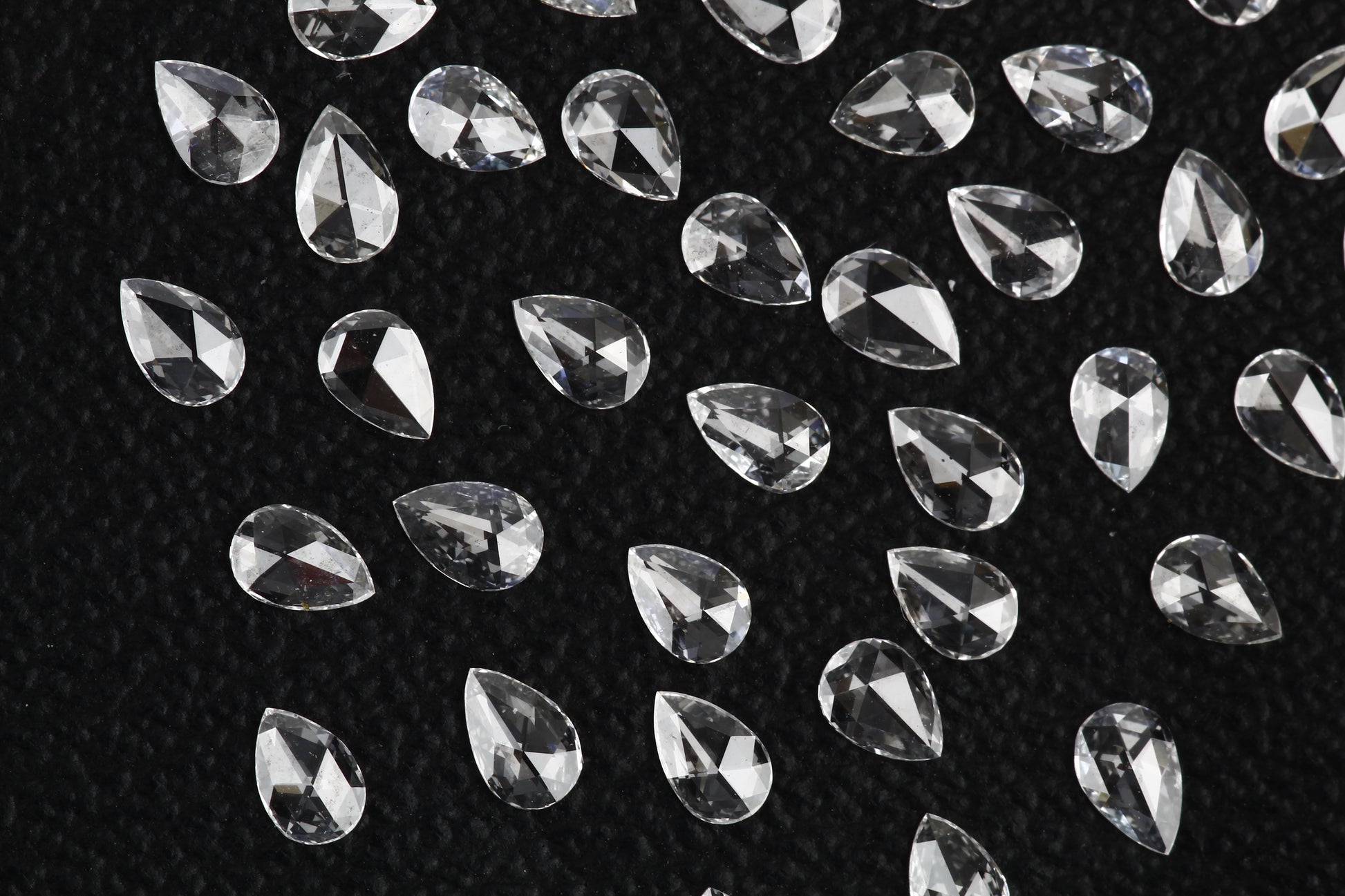 Natural Loose Pear Rose Cut White Loose Diamond Vs Clarity 