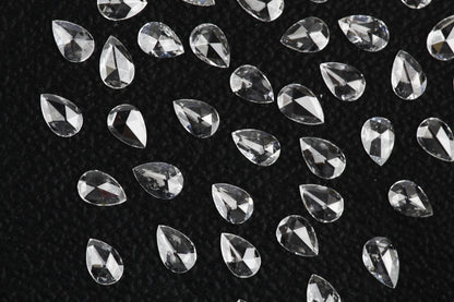 Natural Loose Pear Rose Cut White Loose Diamond Vs Clarity 