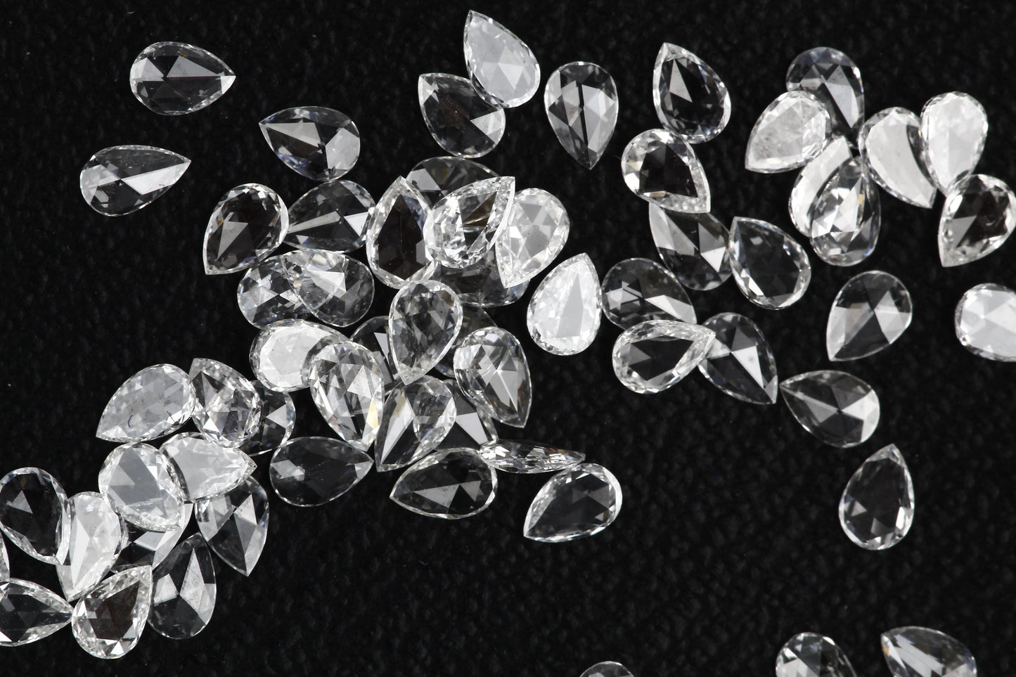 Natural Loose Pear Rose Cut White Loose Diamond Vs Clarity 