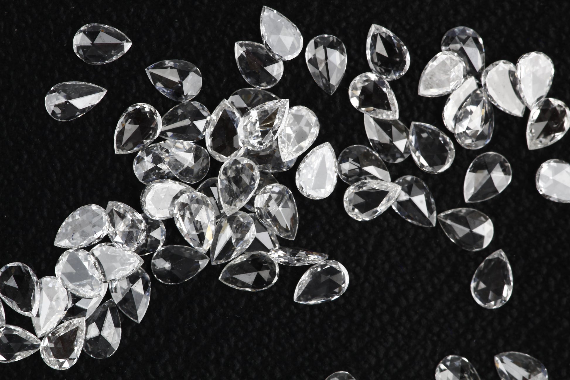 Natural Loose Pear Rose Cut White Loose Diamond Vs Clarity 