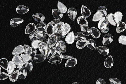 Natural Loose Pear Rose Cut White Loose Diamond Vs Clarity 