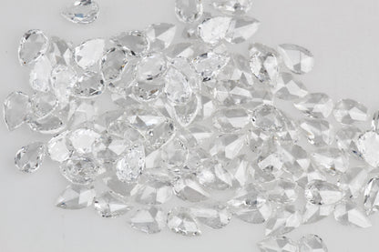 Natural Loose Pear Rose Cut White Loose Diamond Vs Clarity 