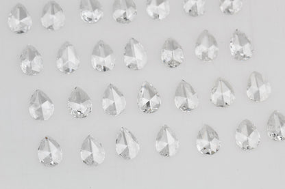 Pear Shape Rose Cut, Natural White Diamond, VS Clarity