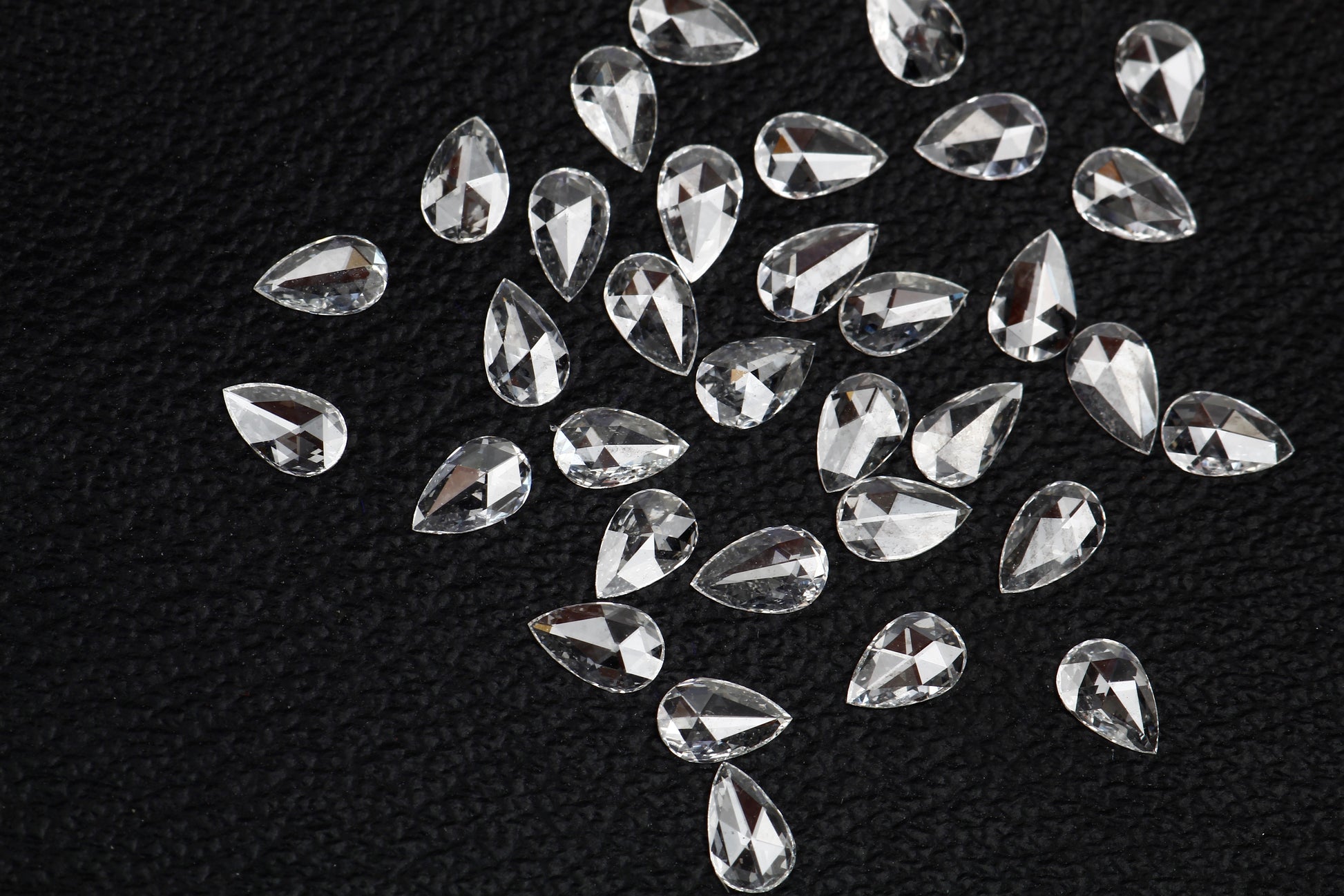 Pear Shape Rose Cut, Natural White Loose Diamond, VS Clarity 