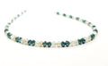 Natural Round Polished Fancy Green and White Color Loose Diamond Beads 16" Inch