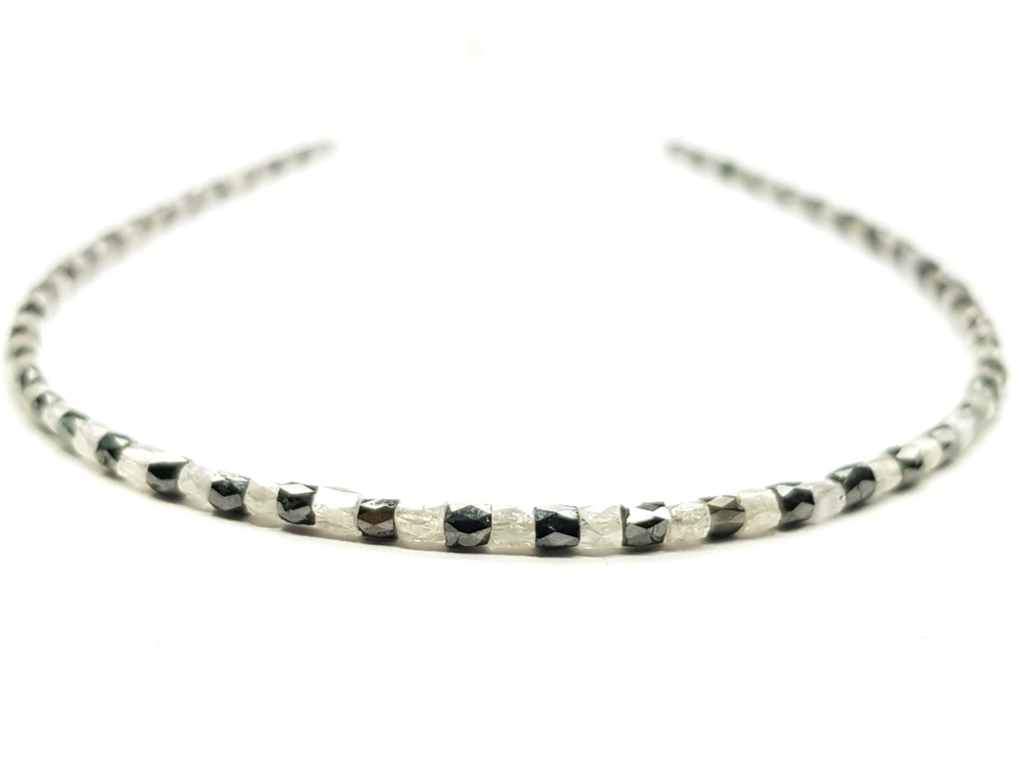 15 Carat Fancy Gray Black Color Tube Polished Loose Diamond Beads 16" Strand  Shree Diamond Mfg