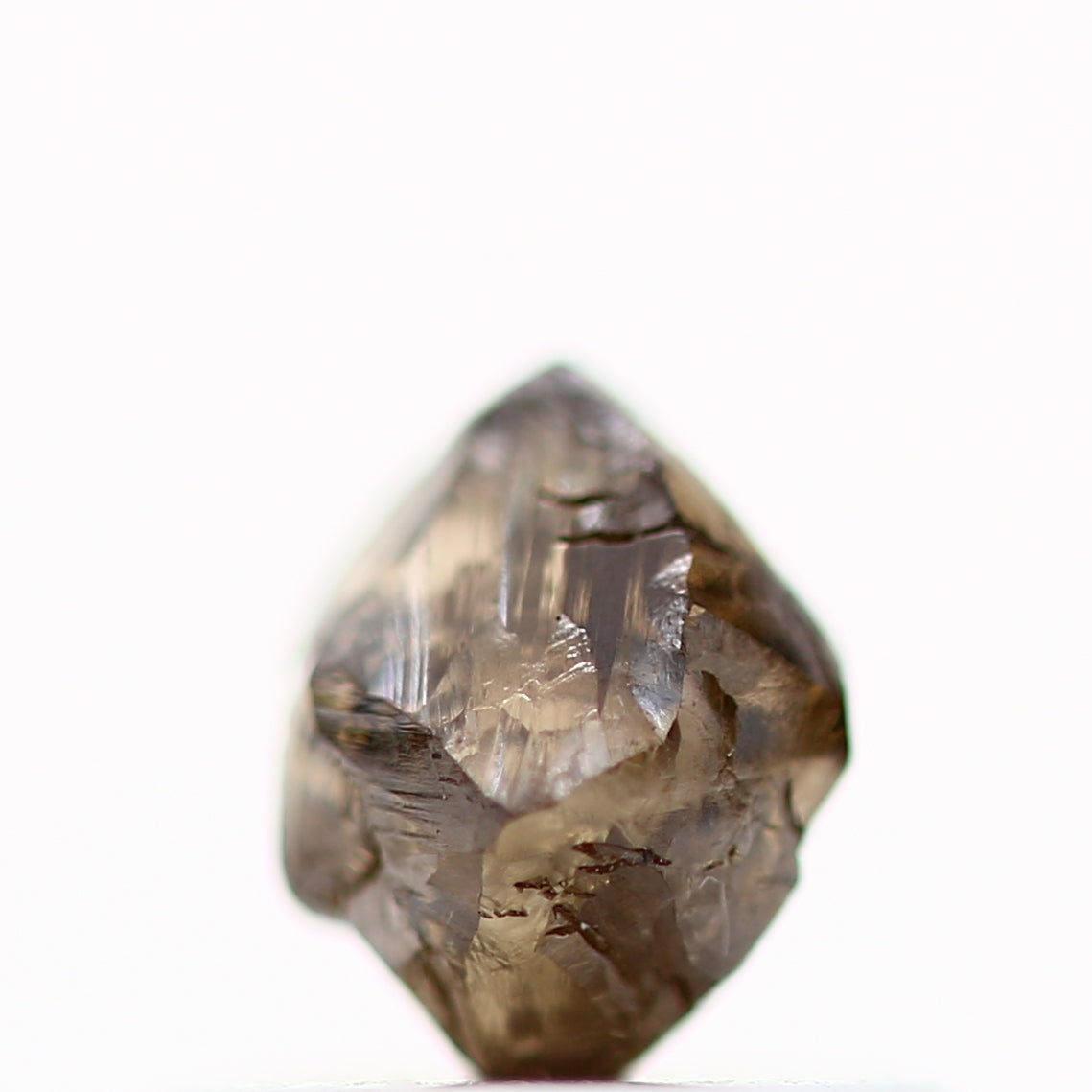 Natural Rough Uncut Fancy Brown Diamond 0.69 Carat Design Rough Engagement Ring