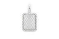 Pave Pillow Pendant 14K
