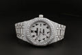 Audemars Piguet Luxury Watch in Real VVS Moissanite Diamond, Automatic Watch, Handmade Stainless Steel Watch for Women / Man