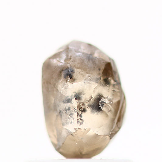 Natura Rough Fancy Brown Champagne Uncut Diamond 0.98 Carat Design Rough Diamond Engagement Ring SDM794