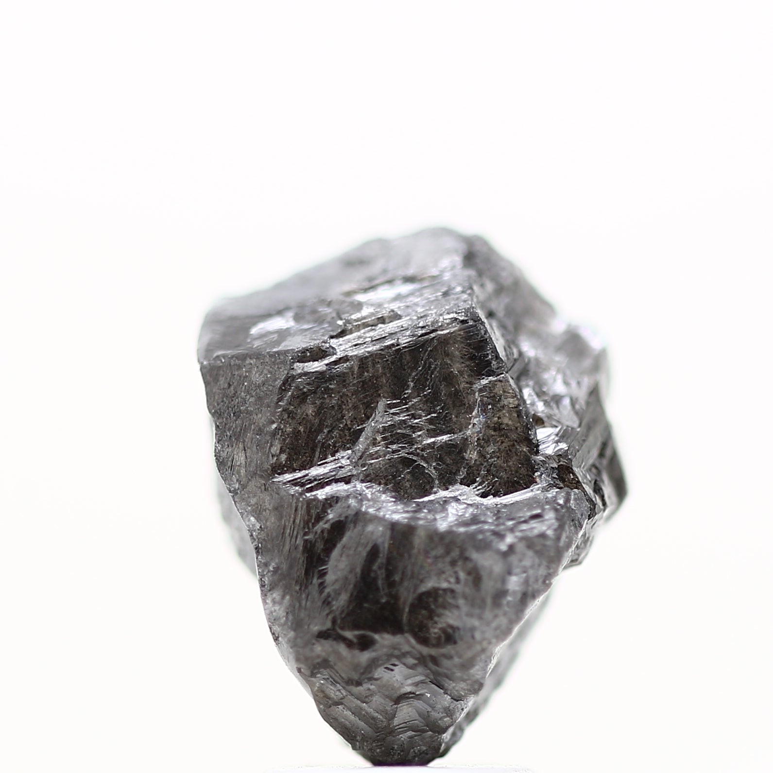 Rough Natural Uncut Diamond Fancy Black Crystal 4.90 Carat Raw Diamond for Engagement Ring SDM10080