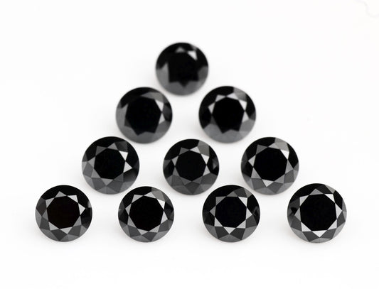 0.25 ct Fancy Black Round Cut Loose Diamond