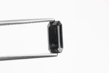 1.13 Carat Natural Black Salt and Pepper Diamond, Emerald Loose Diamond For Jewelry