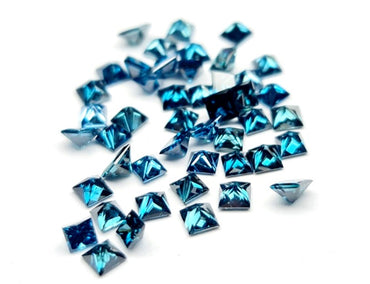1.05 carat, Fancy Blue Diamond, Princess Shape