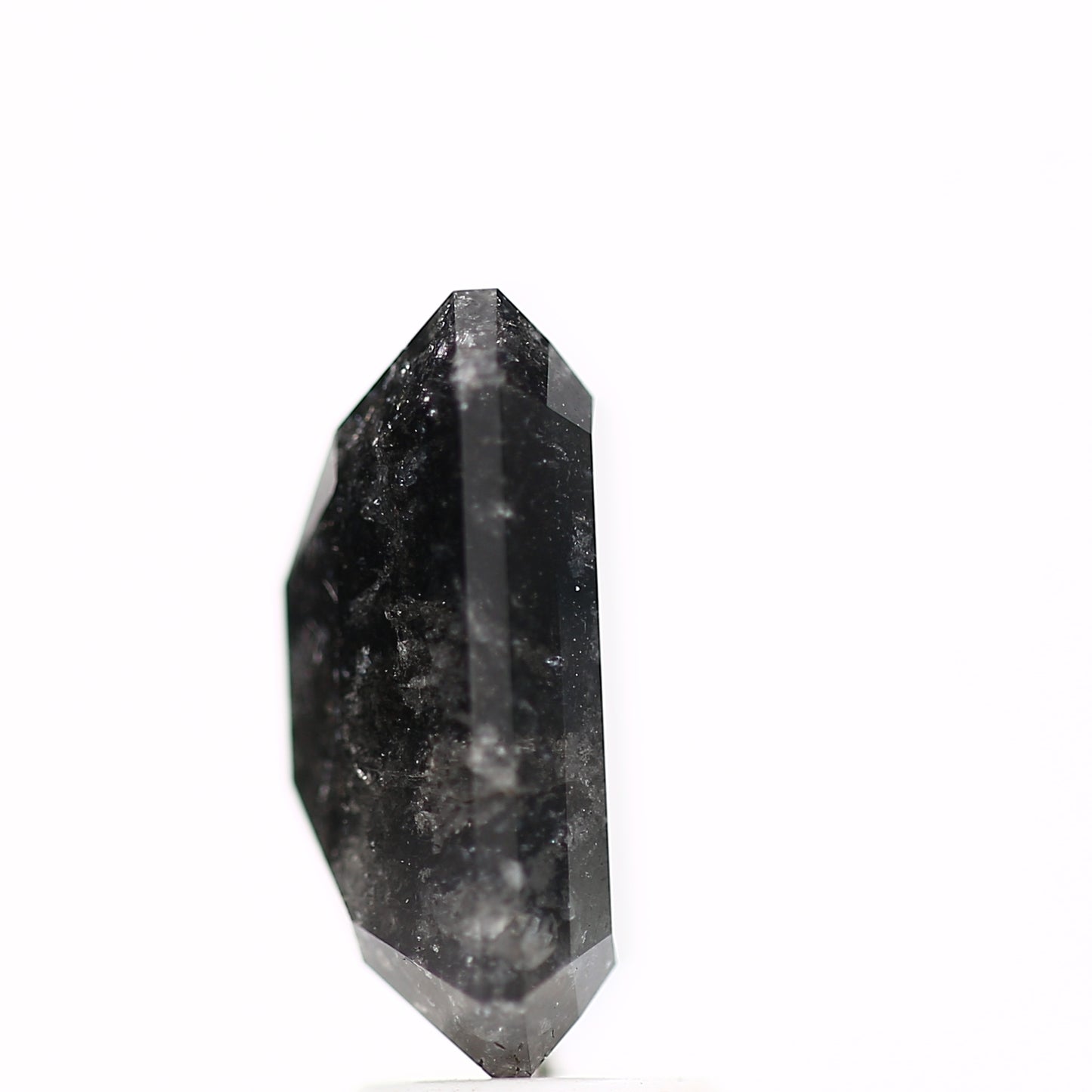 4.78 Carat Emerald Natural Black Salt and Pepper Diamond For Ring Design