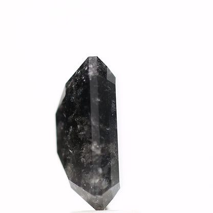 4.78 Carat Emerald Natural Black Salt and Pepper Diamond For Ring Design