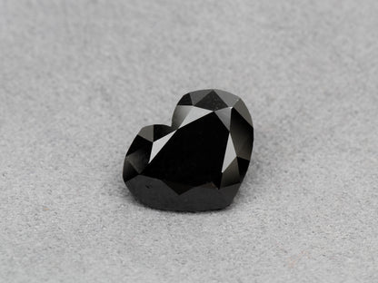 Heart Shape Fancy Black Natural Loose Diamond