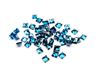1.05 carat, Fancy Blue Diamond, Princess Shape