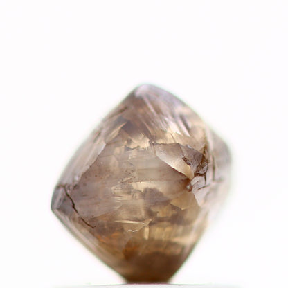 Natural Rough Crystal Raw Fancy Brown Uncut Diamond 1.24 Carat Design Rough Diamond Engagement Ring