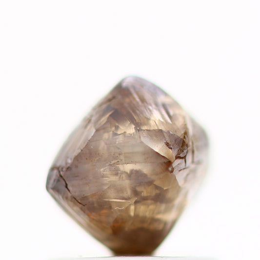 Natural Rough Crystal Raw Fancy Brown Uncut Diamond 1.24 Carat Design Rough Diamond Engagement Ring