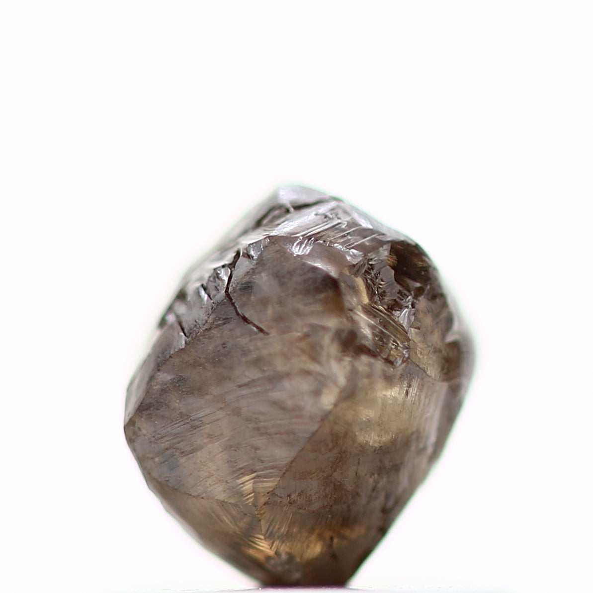 Rough Crystal Raw Fancy Brown Uncut Diamond 0.92 Carat