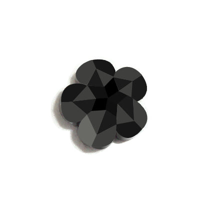 0.52 Ct Natural Black Flower Cut Loose Diamond for Jewelery