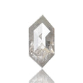 1.16 Ct. Hexagonal Rose Cut Salt and Pepper Fancy Icy Gray Natural Diamond 9.64 mm