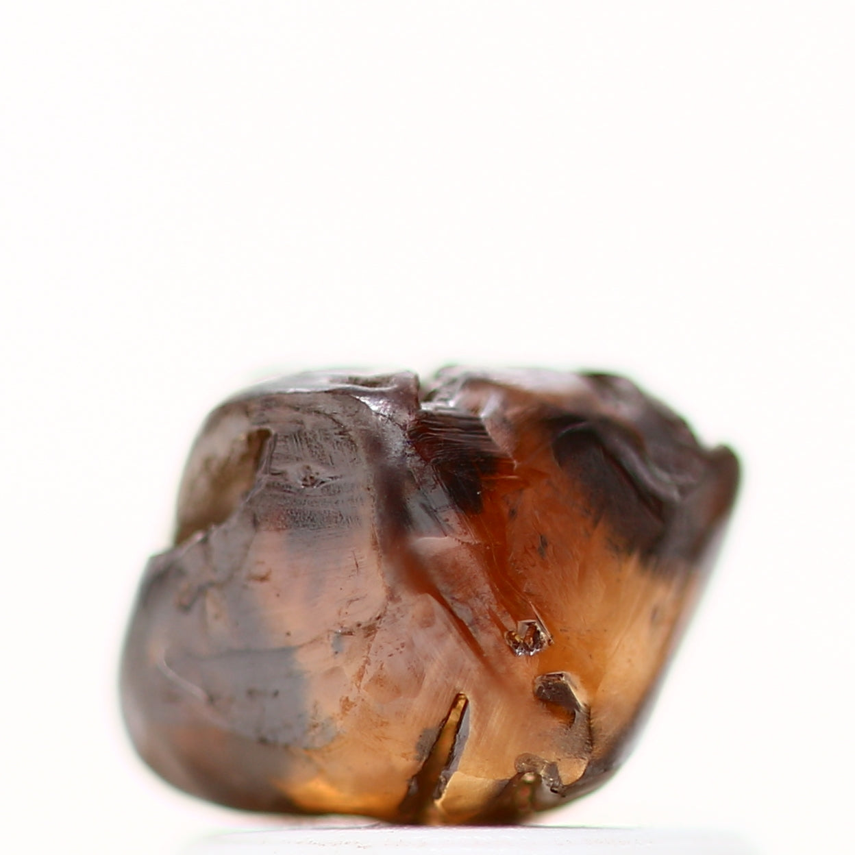 Octahedron Rough Natural Uncut Diamond Fancy Cognac 1.44 Carat Raw Diamond for Engagement Ring SDM873