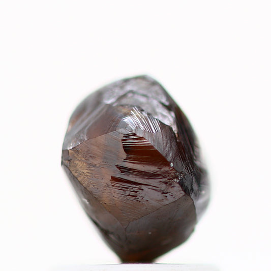 Natura Rough Crystal Raw Fancy Deep Brown Uncut Diamond 1.38 Carat Design Rough Diamond Engagement Ring SDM789