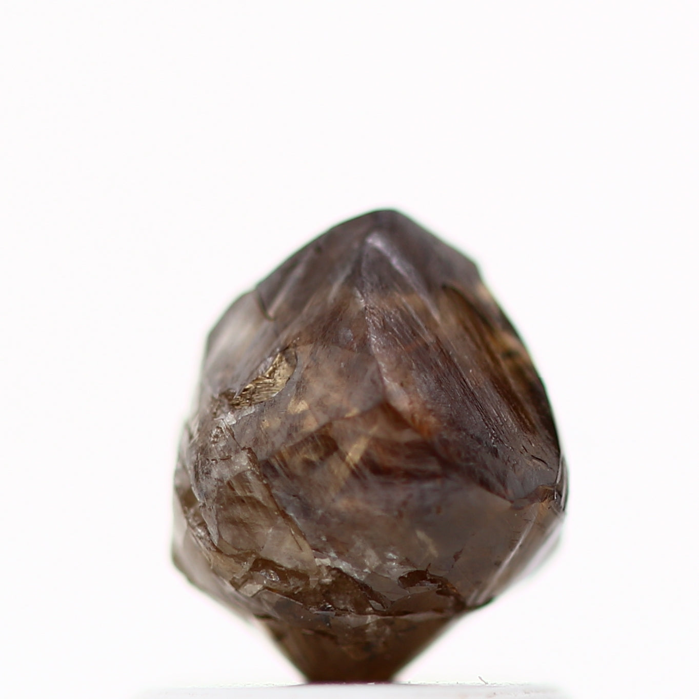 Natural Rough Crystal Raw Fancy Brown Uncut Diamond 1.26 Carat Design Rough Diamond Engagement Ring