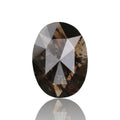 3.40 Ct. Oval Rose Cut Salt and Pepper Fancy Brown Color Natural Diamond 12.64 mm