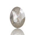 1.08 Ct. Oval Rose Cut Salt and Pepper Fancy Gray Color Natural Diamond 8.20 mm