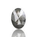 1.04 Ct. Oval Rose Cut Salt and Pepper Fancy Gray Natural Diamond 7.90 mm