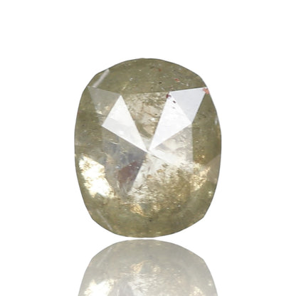 1.08 Ct. Oval Rose Cut Salt and Pepper Fancy Green Color Natural Diamond 7.20 mm (Copy)