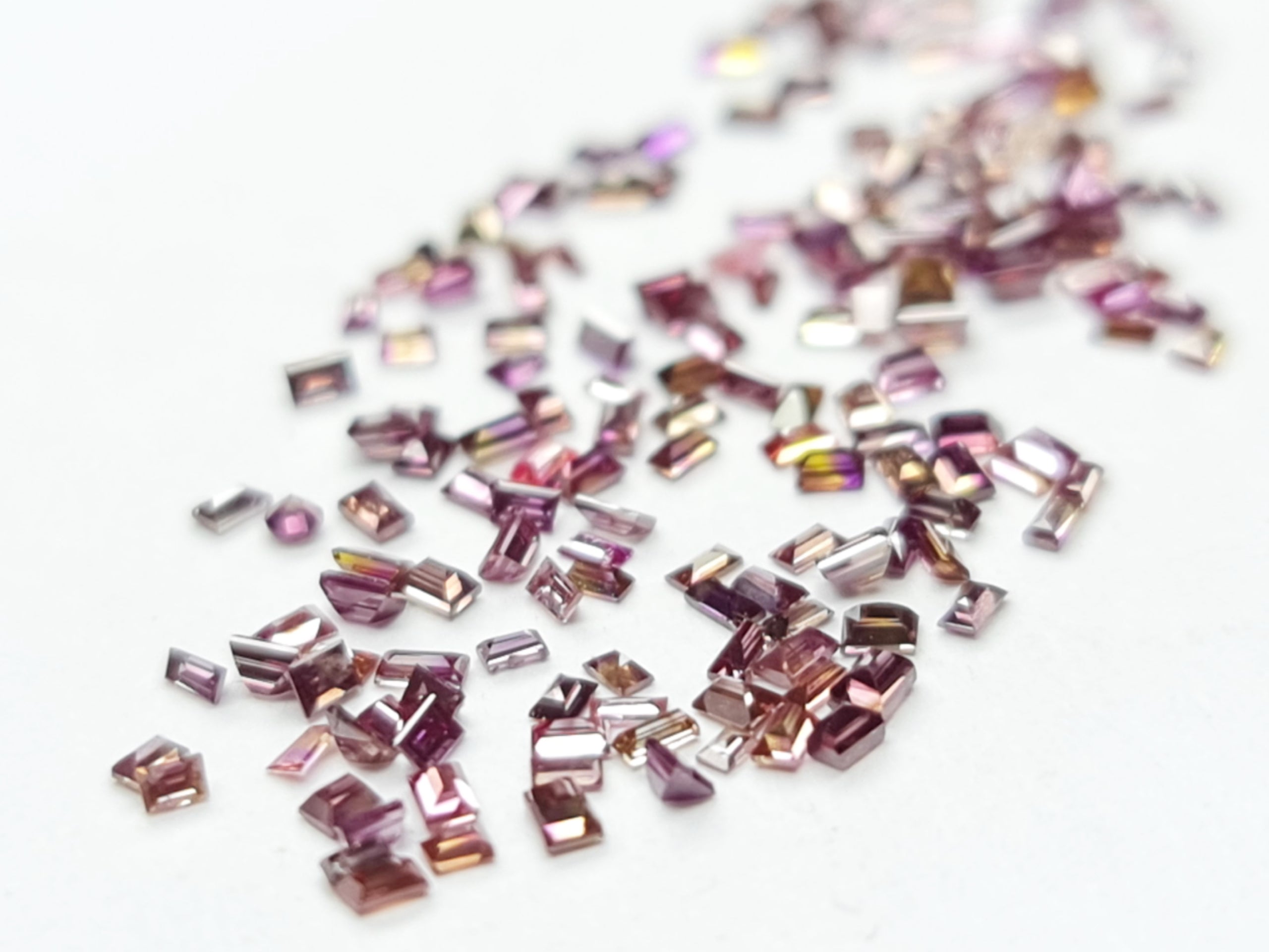 Fancy Pink Purple Diamond, Baguette Shape