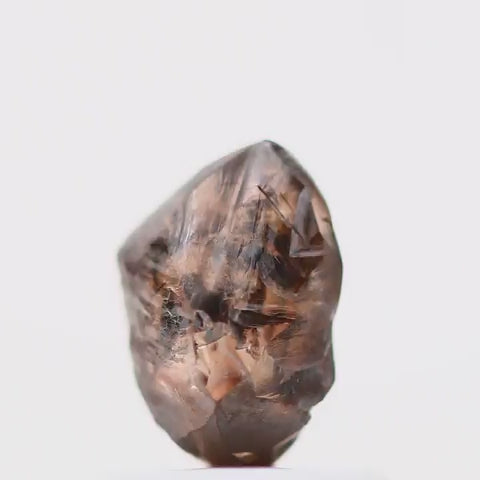 Natural Diamond Fancy Champagne Brown Raw Uncut Diamond 0.98 Carat Design Rough Diamond Engagement Ring SDM778