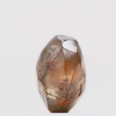 Natural Rough Crystal Raw Fancy Brown Uncut Diamond 0.94 Carat Design Rough Diamond Engagement Ring