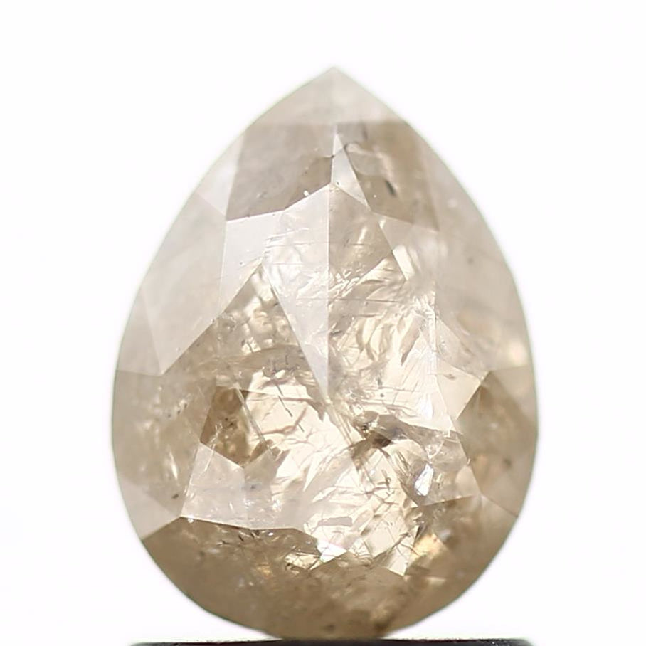 Salt and Pepper Diamond Fancy Brown Color 1.28 CT 7.78 x 5.85 x 3.19 MM Pear Cut Diamond! Natural Loose Diamond ! Christmas Gift for Her