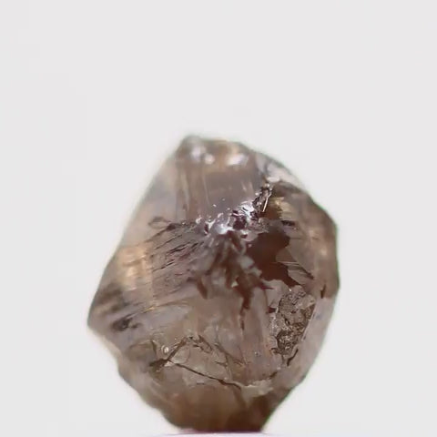Natura Rough Crystal Fancy Brown Raw Uncut Diamond 0.96 Carat Design Rough Diamond Engagement Ring SDM782