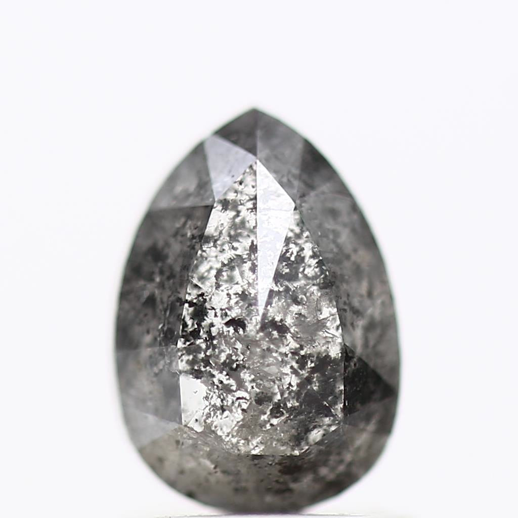 Salt and Pepper Diamond Fancy Gray Color 1.21 CT 7.70 x 5.47 x 3.28 MM Pear Cut Diamond! Natural Loose Diamond ! Christmas Gift for Her