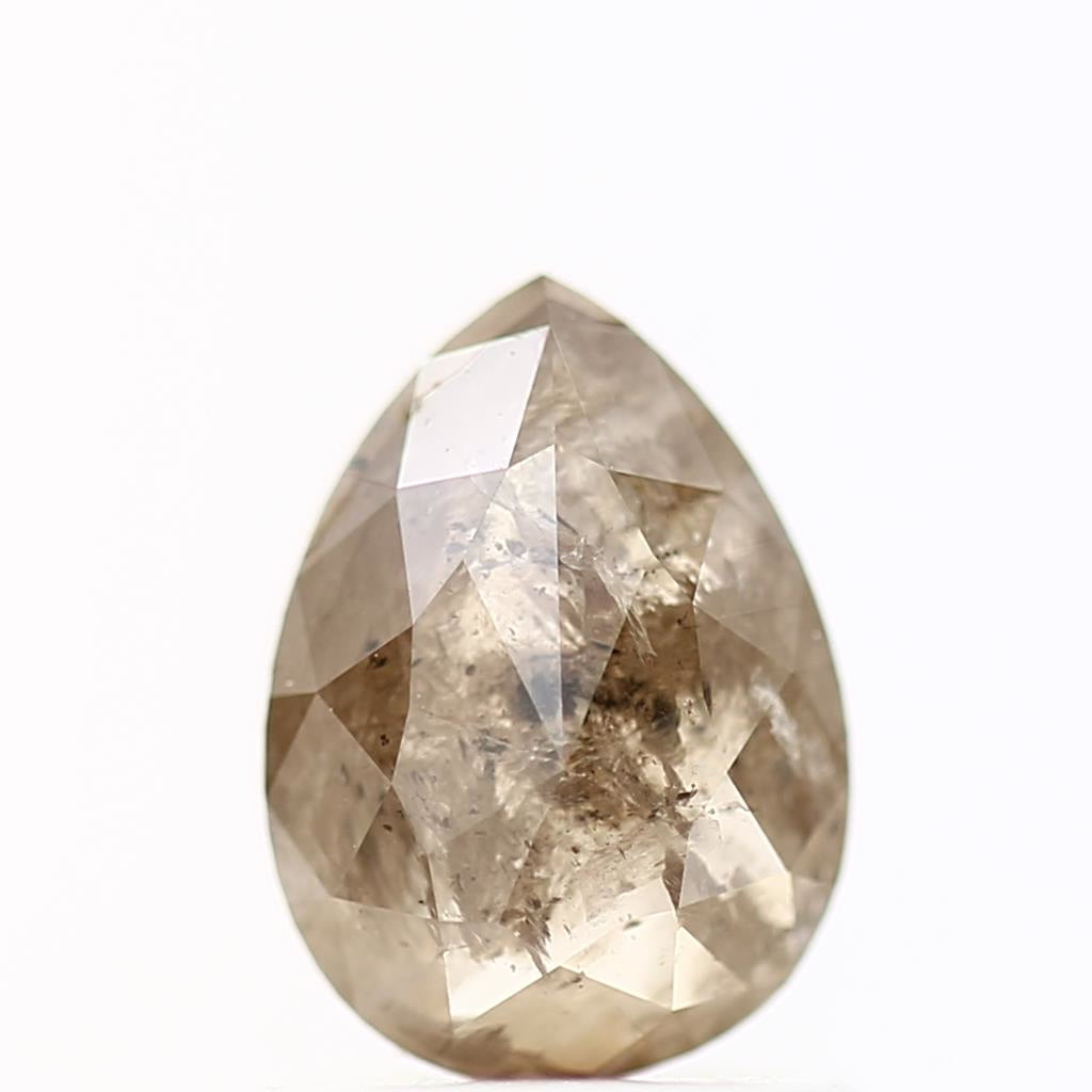 Salt and Pepper Diamond Fancy Brown Color 1.03 CT 7.25 x 5.31 x 2.81 MM Pear Cut Diamond! Natural Loose Diamond ! Christmas Gift for Her
