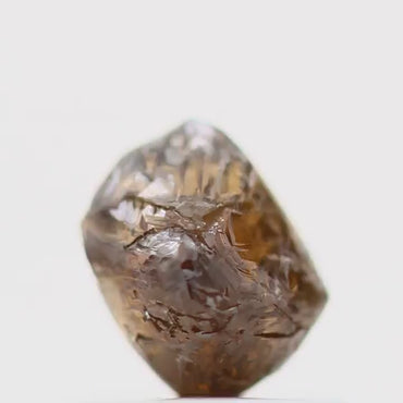 Rough Raw Crystal Fancy Brown Uncut Diamond 0.86 Carat