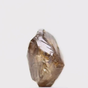 Natural Rough Crystal Raw Fancy Brown Uncut Diamond 1.48 Carat Design Rough Diamond Engagement Ring