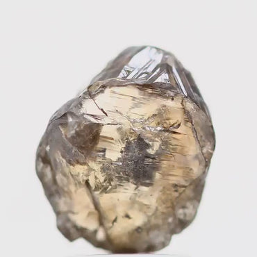 Natural Rough Crystal Raw Fancy Brown Uncut Diamond 2.42 Carat Design Rough Diamond Engagement Ring