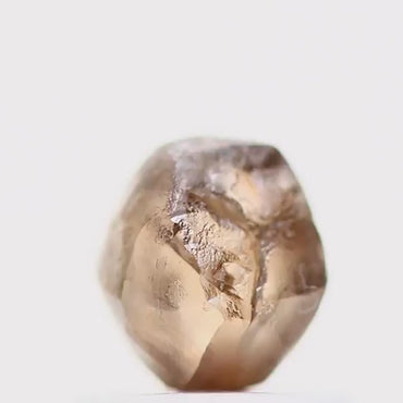 Natural Rough Crystal Raw Fancy Brown Uncut Diamond 0.97 Carat Design Rough Diamond Engagement Ring