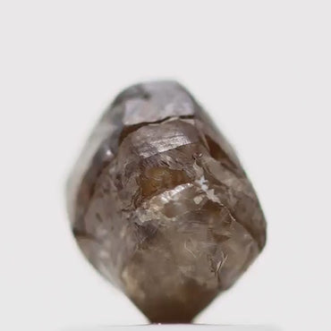 Natural Rough Crystal Raw Fancy Brown Uncut Diamond 1.26 Carat Design Rough Diamond Engagement Ring