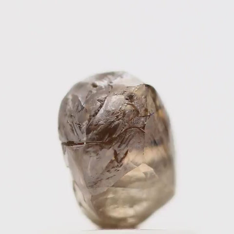 Natura Rough Raw Fancy Brown Uncut Diamond 0.84 Carat Design Rough Diamond Engagement Ring SDM773