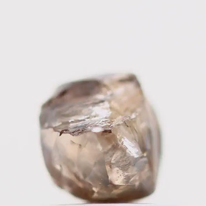 Natural Rough Crystal Raw Fancy Brown Uncut Diamond 1.07 Carat Design Rough Diamond Engagement Ring
