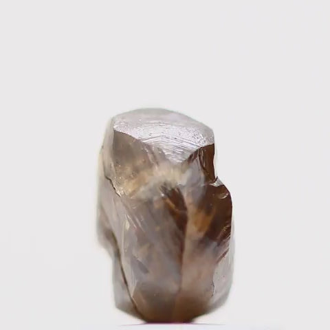 Natural Rough Crystal Raw Fancy Brown Uncut Diamond 0.81 Carat Design Rough Diamond Engagement Ring